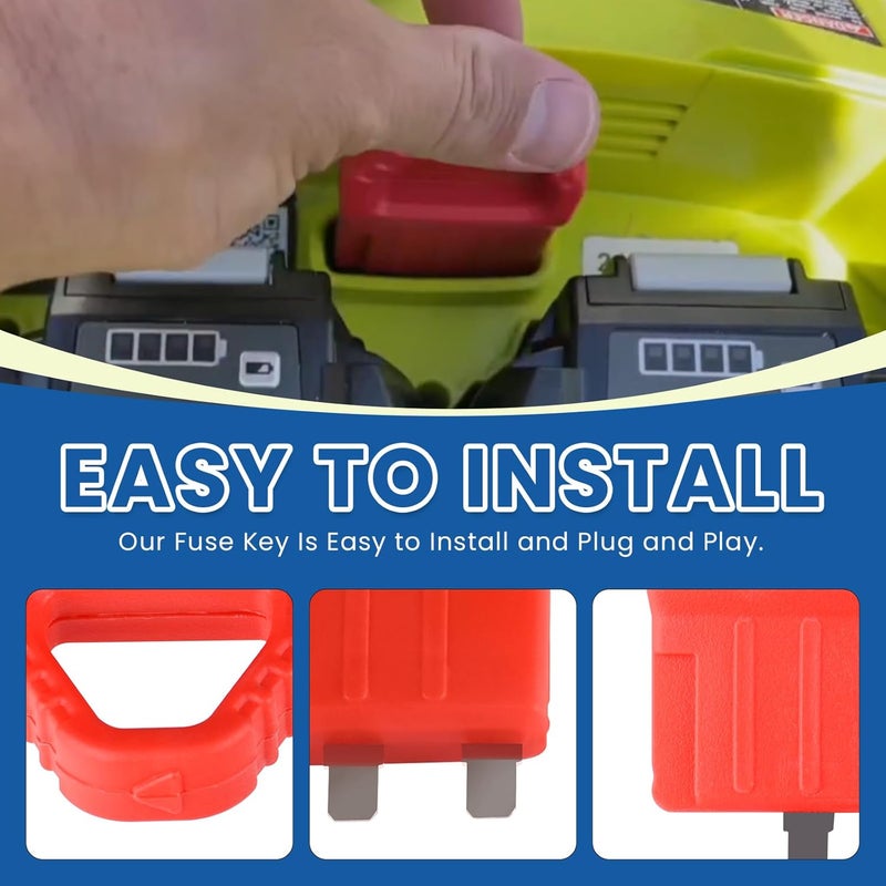 Ciuouient 318030001 Start Key Compatible with Ryobi 40V Cordless Mowers with Dual Battery Selector,for RY401014US and RY401015US 40 Volt 21 in. Lawn Mower - Image 4